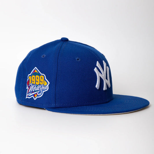 Blue New York NY Yankees 1999 World Series Fitted Hat